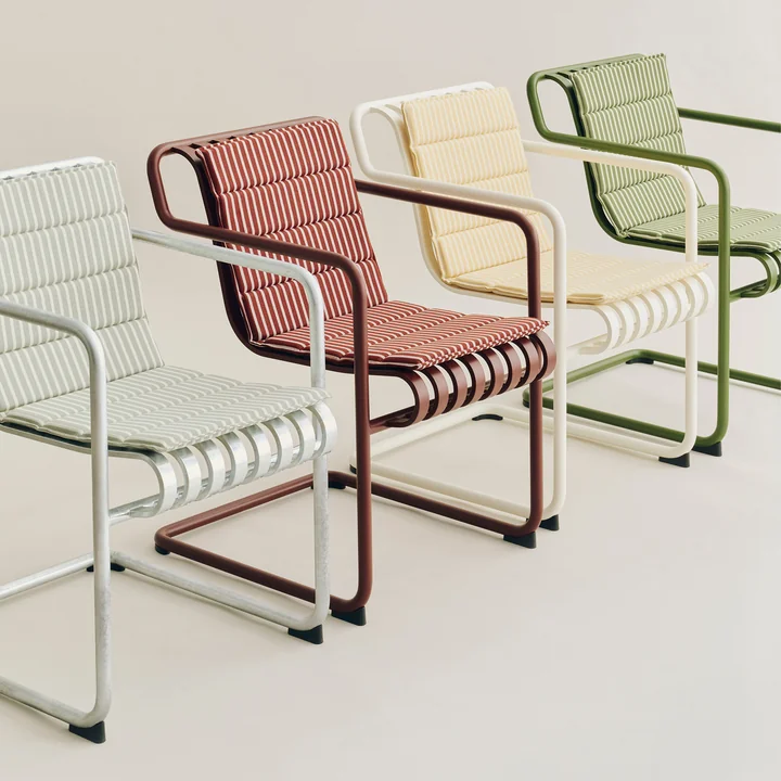 HAY - Terrazza Foldable seat cushion, thick stripes