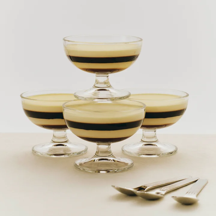 HAY - Glass dessert bowl, clear