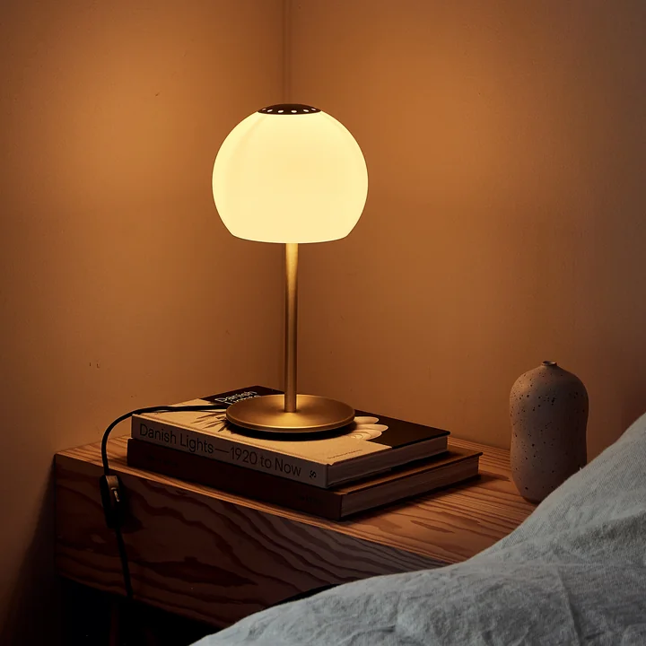 Frandsen - Ball Table lamp glass, sand gray