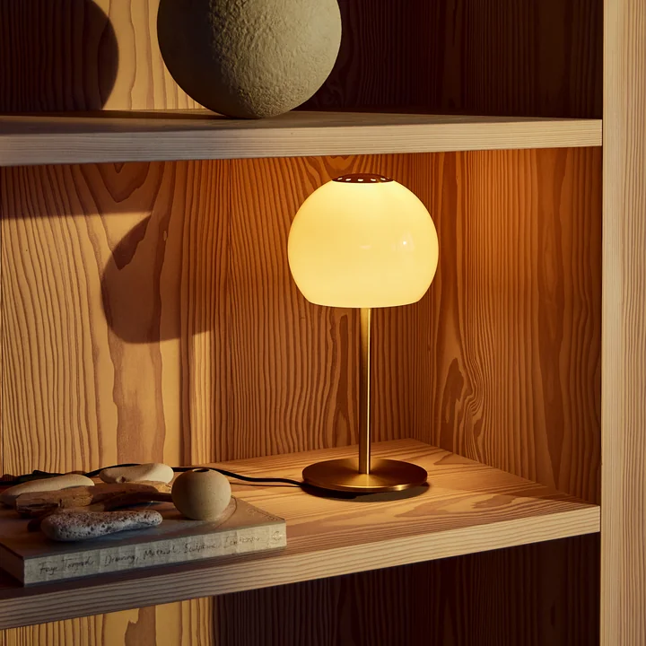 Frandsen - Ball Table lamp glass, amber