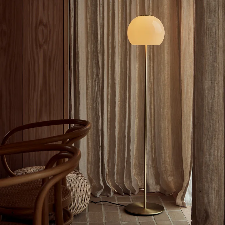 Frandsen - Ball Floor lamp glass, sand gray