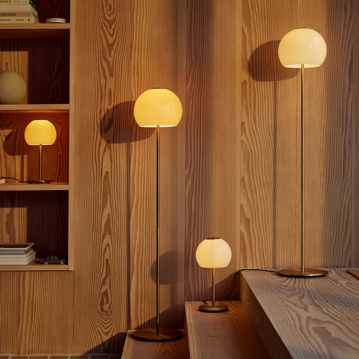 Frandsen - Ball Table and floor lamps