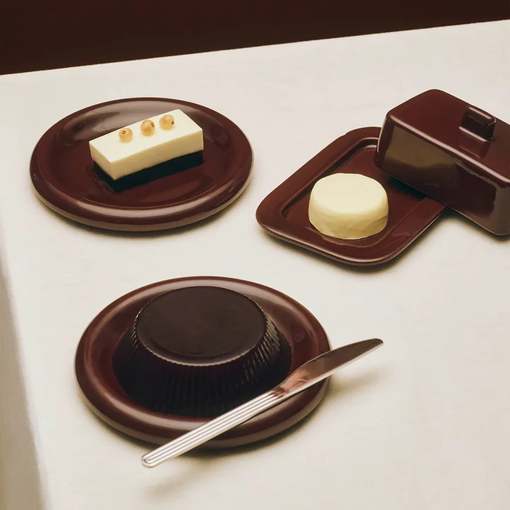 HAY - Barro Butter dish, burgundy