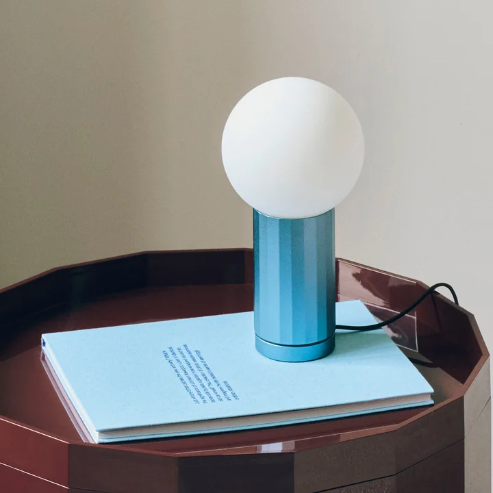 HAY - Turn On LED table lamp, blue