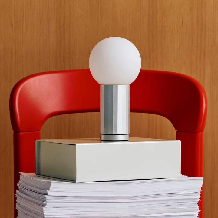 HAY - Turn On LED table lamp, aluminum