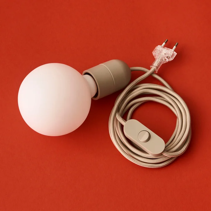 HAY - Common Table cable set, concrete gray