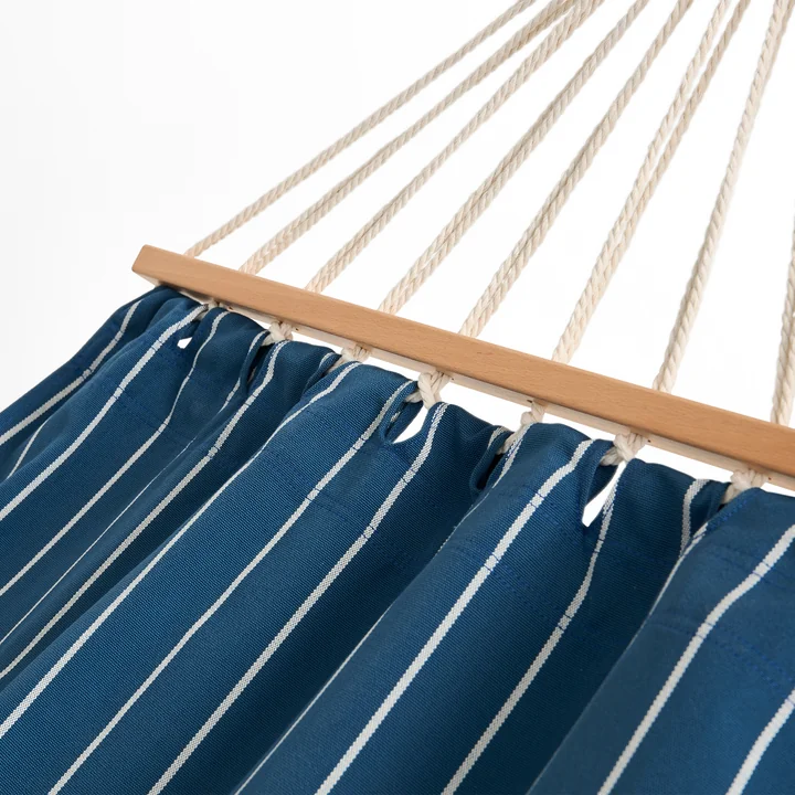 HAY - Outdoor Market Hammock, blue with beige stripes