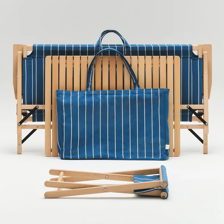 HAY - Outdoor Market Folding sofa, folding table, folding stool