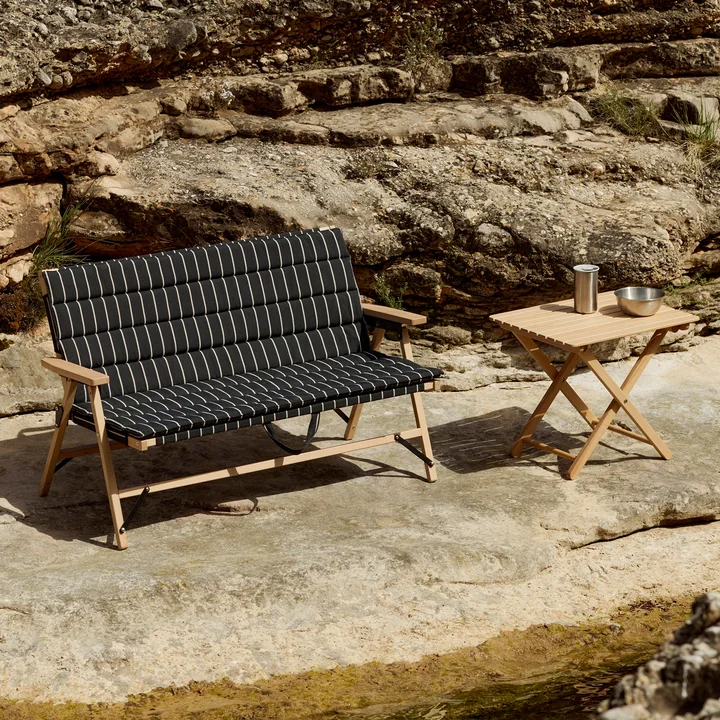 HAY - Outdoor Market Folding sofa, folding table S