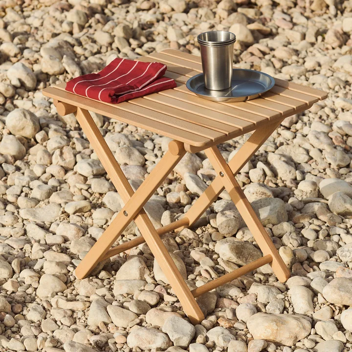 HAY - Outdoor Market Folding table S, natural