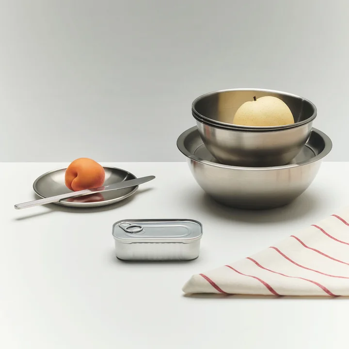 HAY - Outdoor Market Plates, bowls with lids, stainless steel