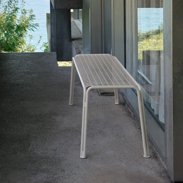 & Tradition - Thorvald SC112 Garden bench, 125 x 46 cm, ivory