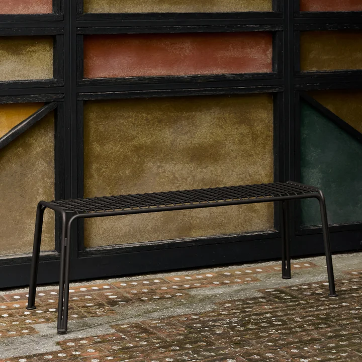 & Tradition - Thorvald SC112 Garden bench, 125 x 46 cm, warm black