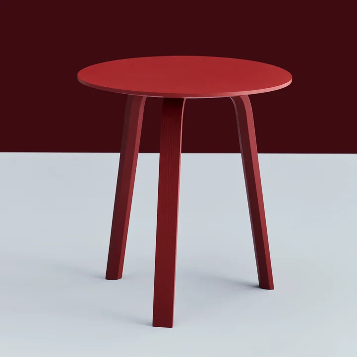 HAY - Bella Side table Ø 45 cm / H 49 cm, tile red