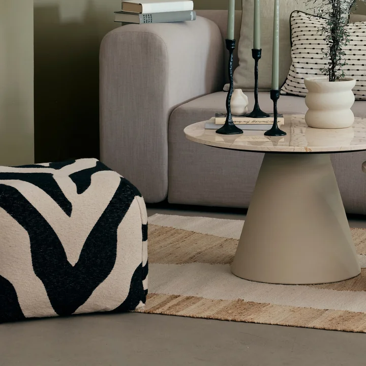 Broste Copenhagen - Zebra Pouf