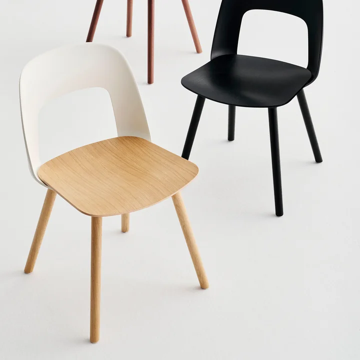 HAY - Layout 122 Chair, oak / cream white