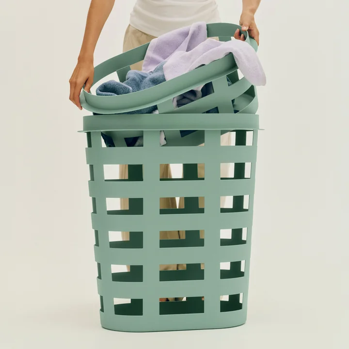 HAY - Basket, green, S and L