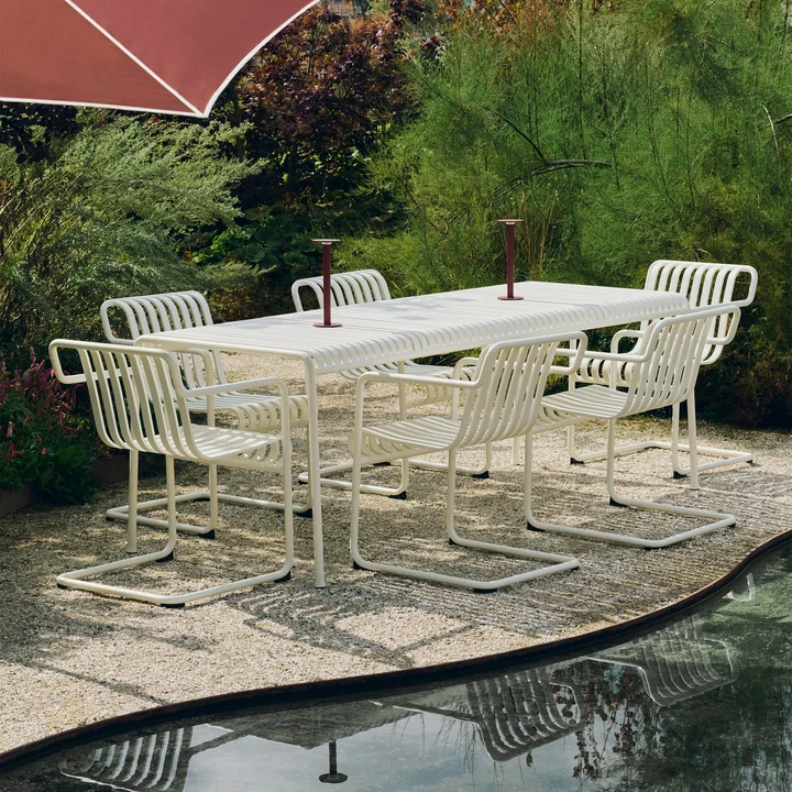 HAY - Palissade Table, rectangular, 220 x 90 cm, cream white