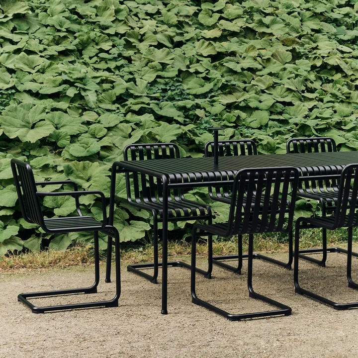 HAY - Palissade Table, rectangular, 220 x 90 cm, anthracite