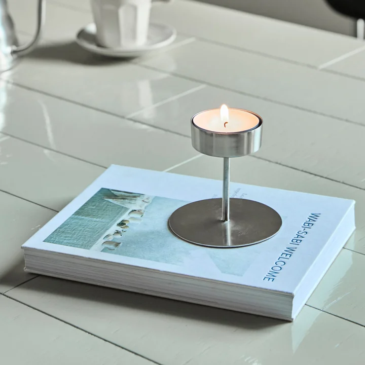 House Doctor - Anit tea light holder, Ø 10 x H 10.5 cm, silver