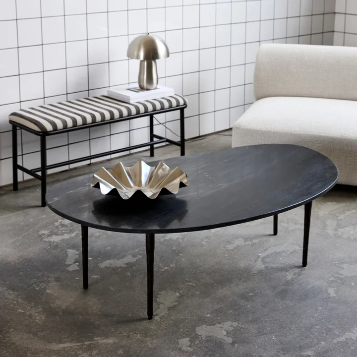 House Doctor - Eda Coffee table, marble, black