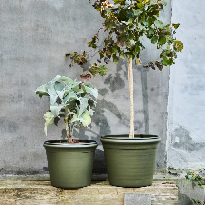 House Doctor - Ivy flower pot, green (set of 2)