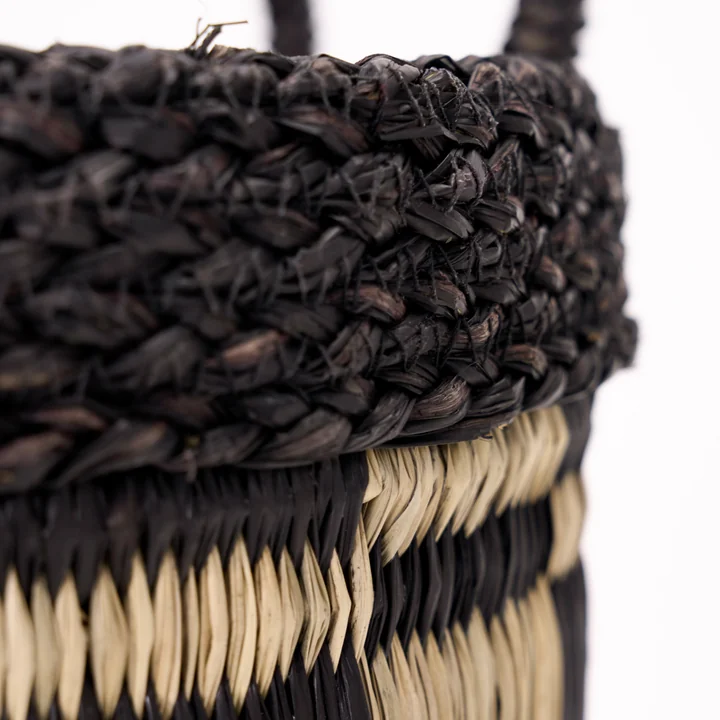 House Doctor - Opti storage basket, black / natural