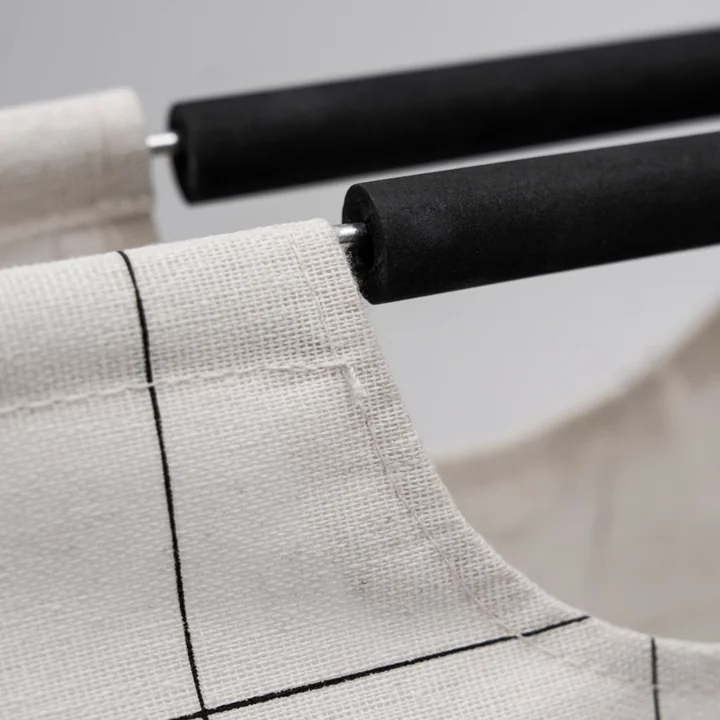 House Doctor - Squares laundry bag, white