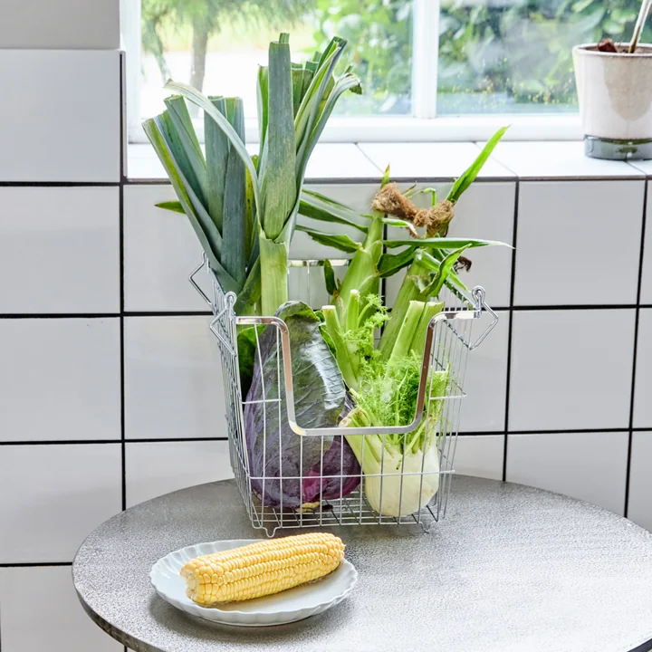 House Doctor - Taw storage basket, large, chrome