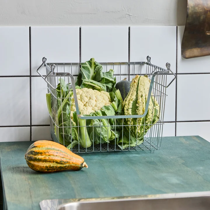 House Doctor - Taw storage basket, medium, chrome