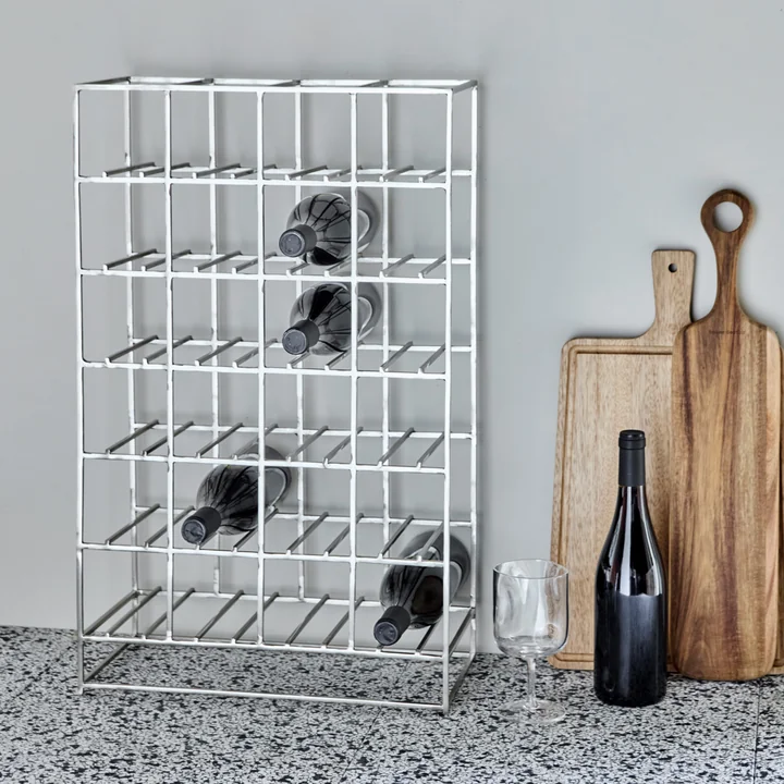 House Doctor - Wine rack for 24 bottles, silver