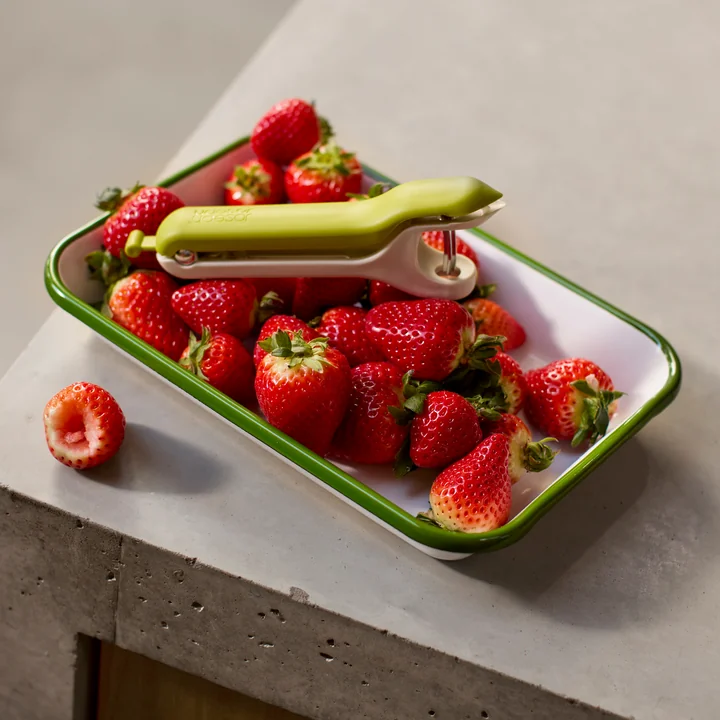 Joseph Joseph - Tweezy 2-in-1 corer, stone / green