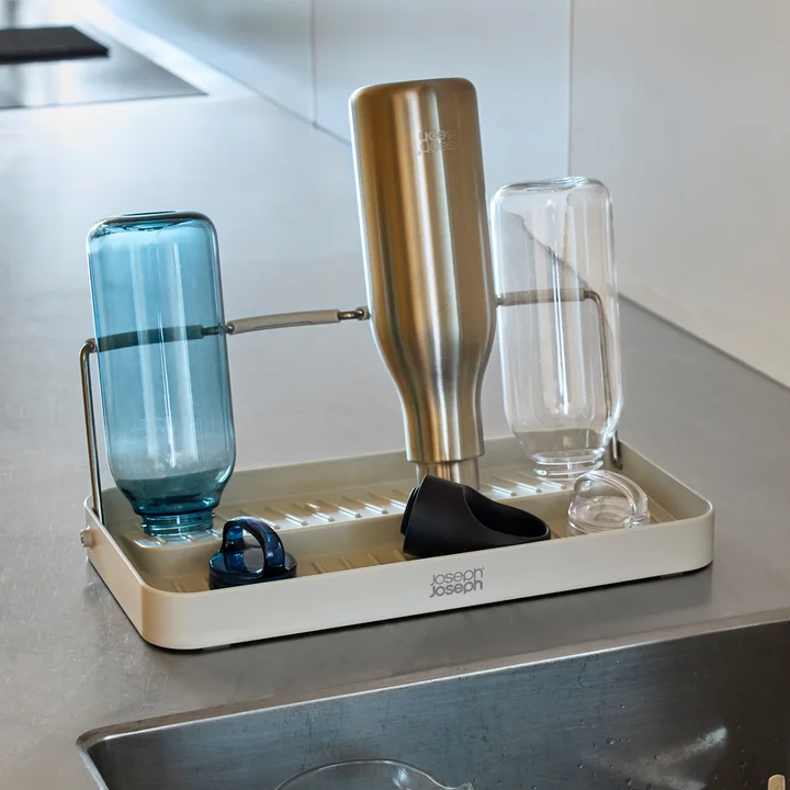 Joseph Joseph - DrySmart Draining rack for bottles, light stone