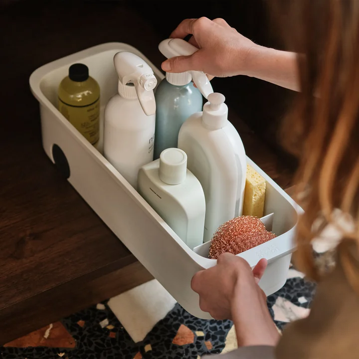 Joseph Joseph - CupboardStore Storage container with castors, light stone