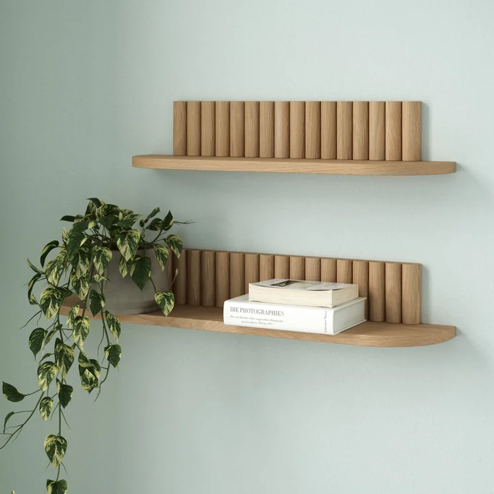 Andersen Furniture - Pillar Wall shelf, small, oak