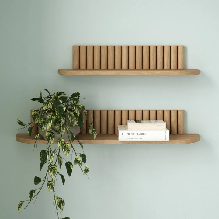 Andersen Furniture - Pillar Wall shelf, small, oak