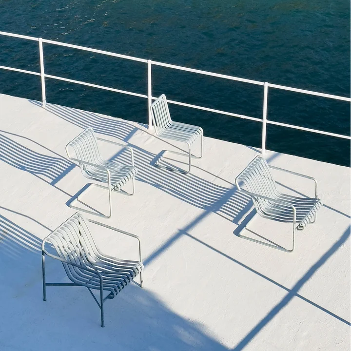 HAY - Palissade Cantilever Lounge Chair, Chair Low, Dining Armchair, Lounge Chair Low, hot galvanized