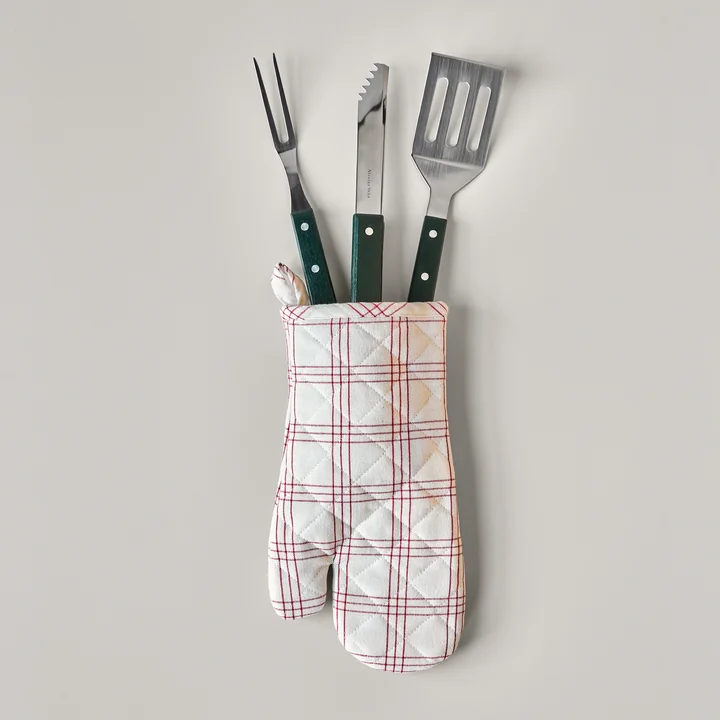 Nicolas Vahé - BBQ tool, stainless steel, green (set of 3)