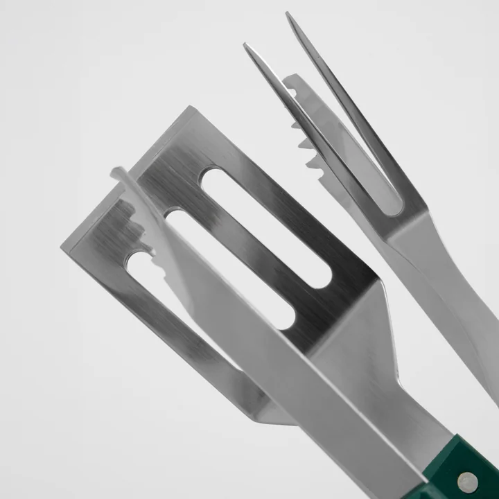 Nicolas Vahé - BBQ tool, stainless steel, green (set of 3)
