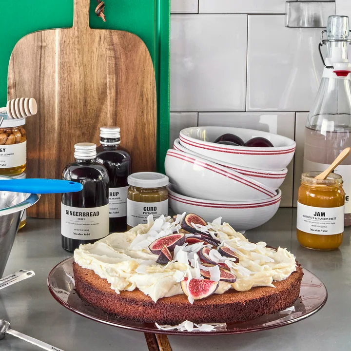 Nicolas Vahé - Bistro Bowl Ø15.5 cm, red / white