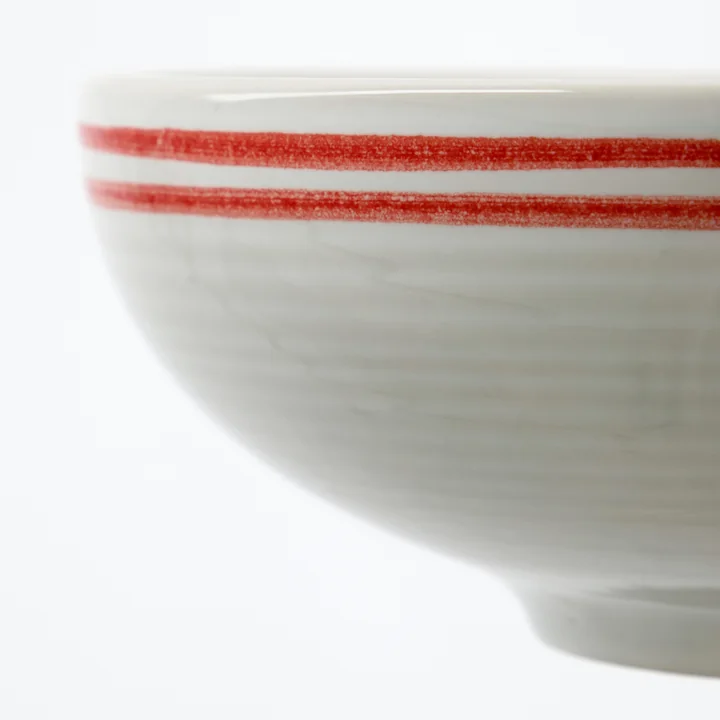 Nicolas Vahé - Bistro Bowl Ø15.5 cm, red / white