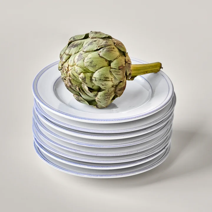 Nicolas Vahé - Bistro Plate Ø 21 cm, blue / white