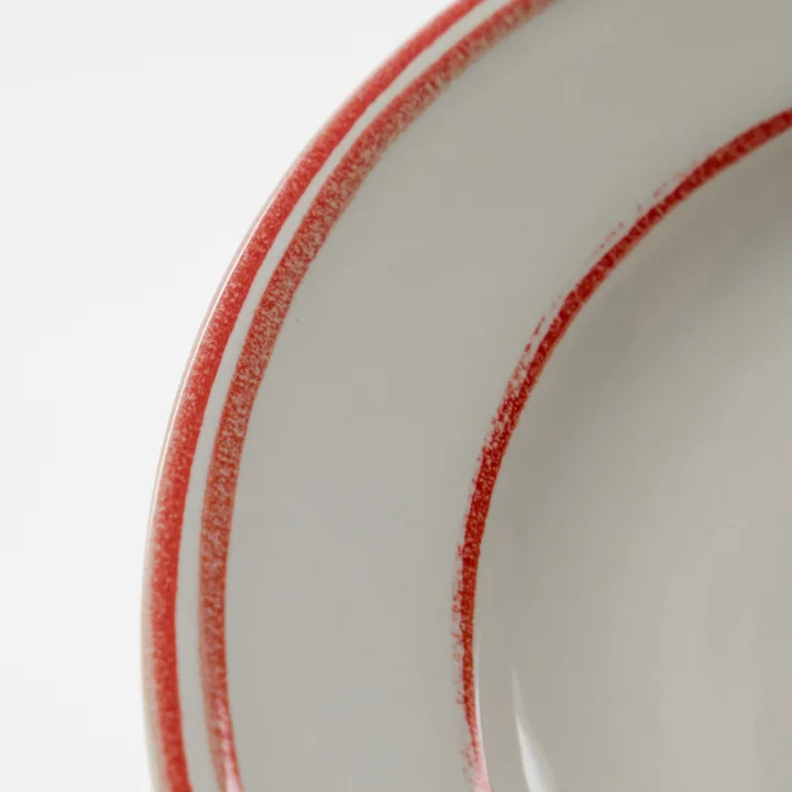 Nicolas Vahé - Bistro Plate Ø 21 cm, red / white