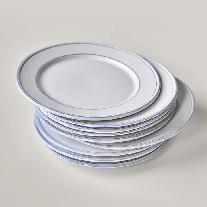 Nicolas Vahé - Bistro Plate Ø 27 cm, blue / white