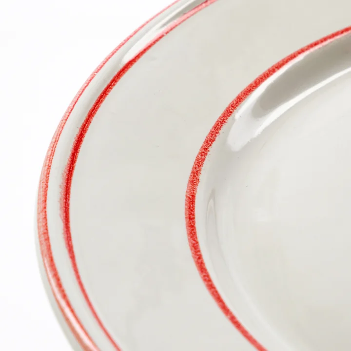 Nicolas Vahé - Bistro Plate Ø 27 cm, red / white