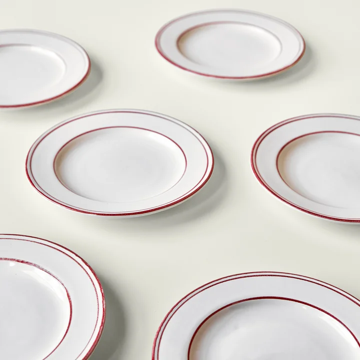 Nicolas Vahé - Bistro Plate, red / white
