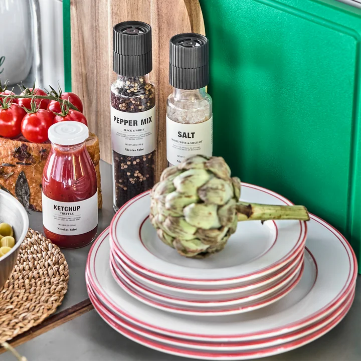 Nicolas Vahé - Bistro Plate, red / white