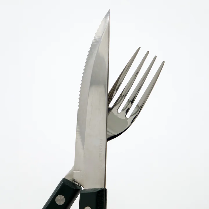 Nicolas Vahé - Steak Steak knife & Fork set, green