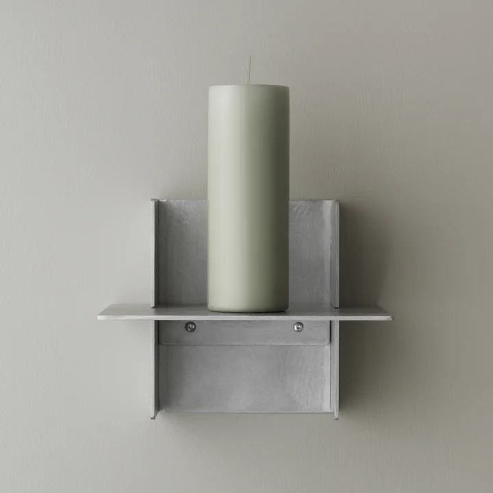 Normann Copenhagen - Alu Wall shelf, 25 cm, brushed aluminum