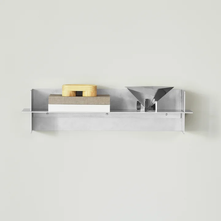 Normann Copenhagen - Alu Wall shelf, 80 cm, brushed aluminum